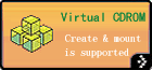 virtual CDROM is supported